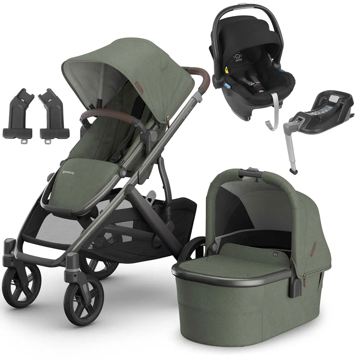 Uppababy Vista V3 Mesa & Base Travel System - Evelyn 1