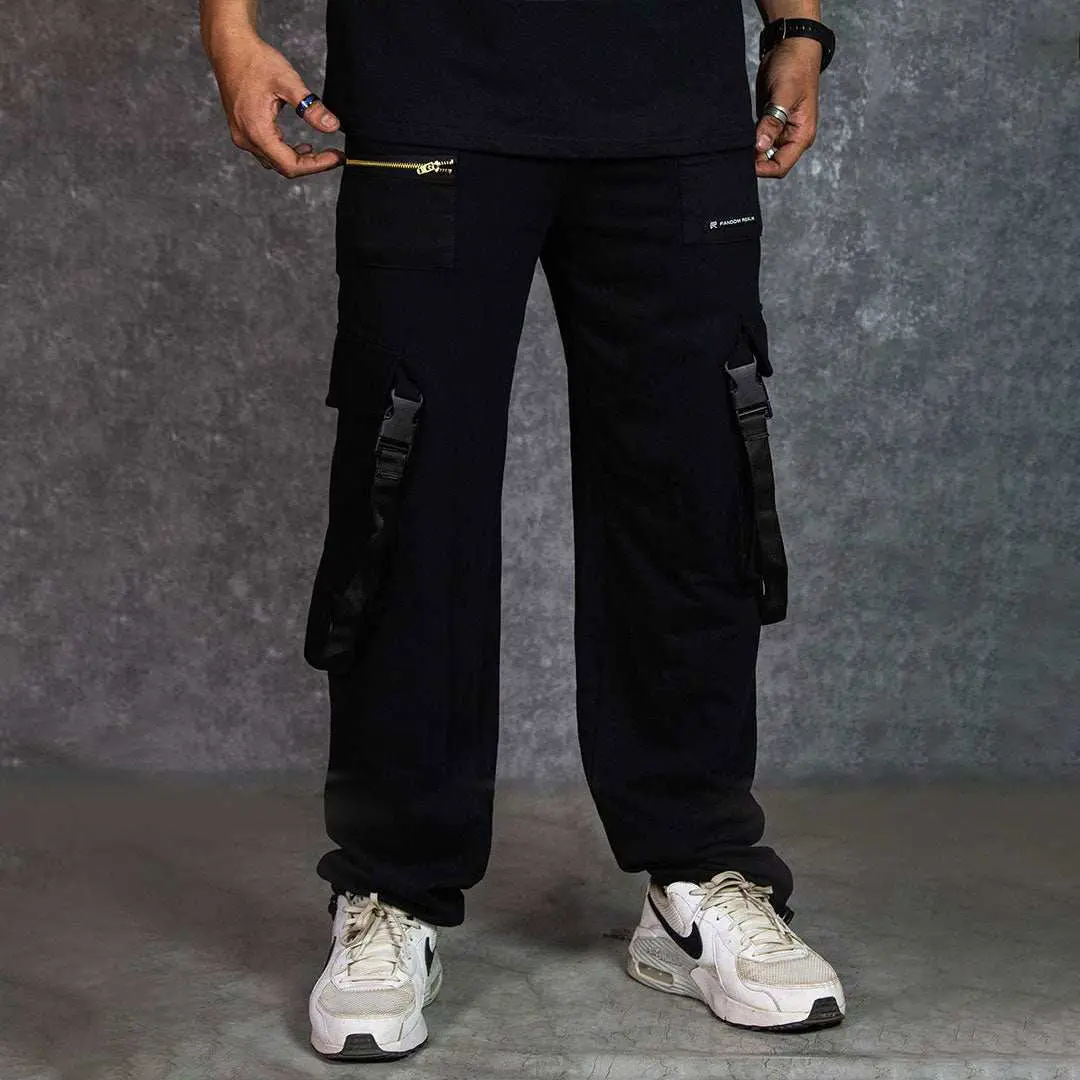 Utility Black Joggers 1
