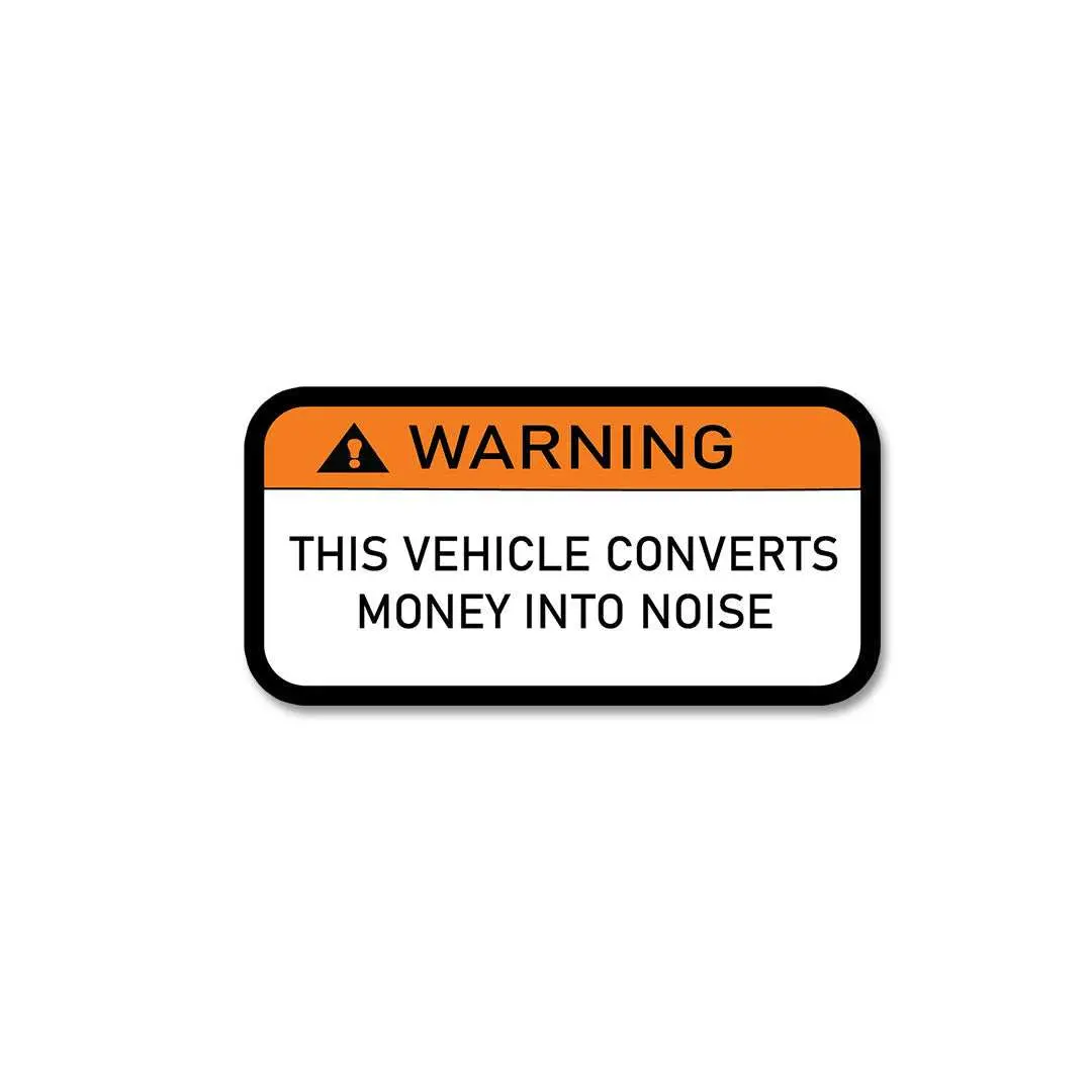 Vehicle Warning Sticker 1