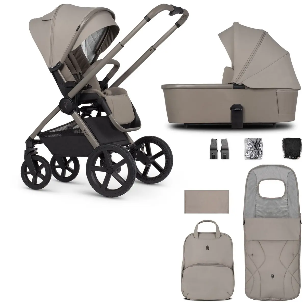 Venicci Tinum Upline 2 2In1 Bundle - Taupe 1