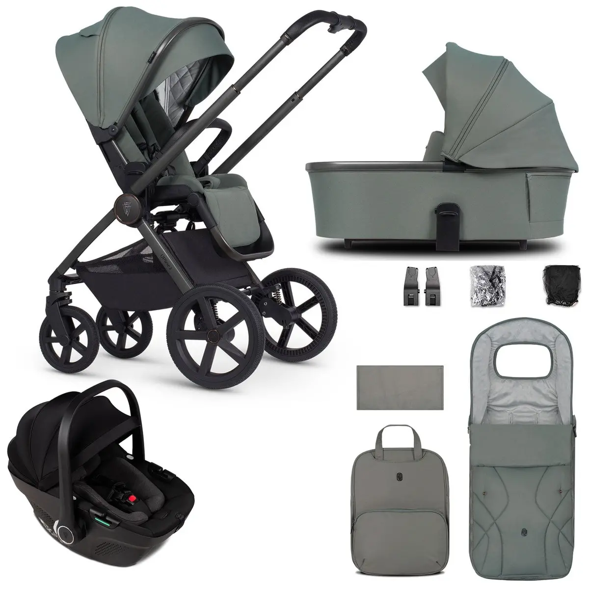 Venicci Tinum Upline 2 3 In 1 Travel System - Aloe 1
