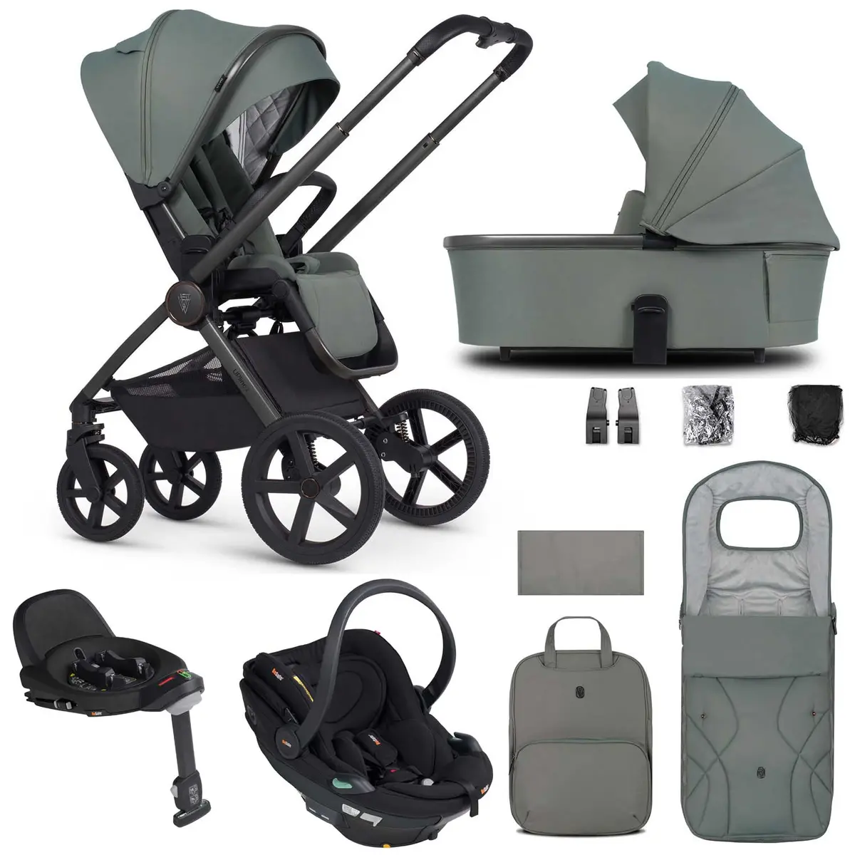 Venicci Tinum Upline 2 3In1 Besafe Travel System - Aloe 1