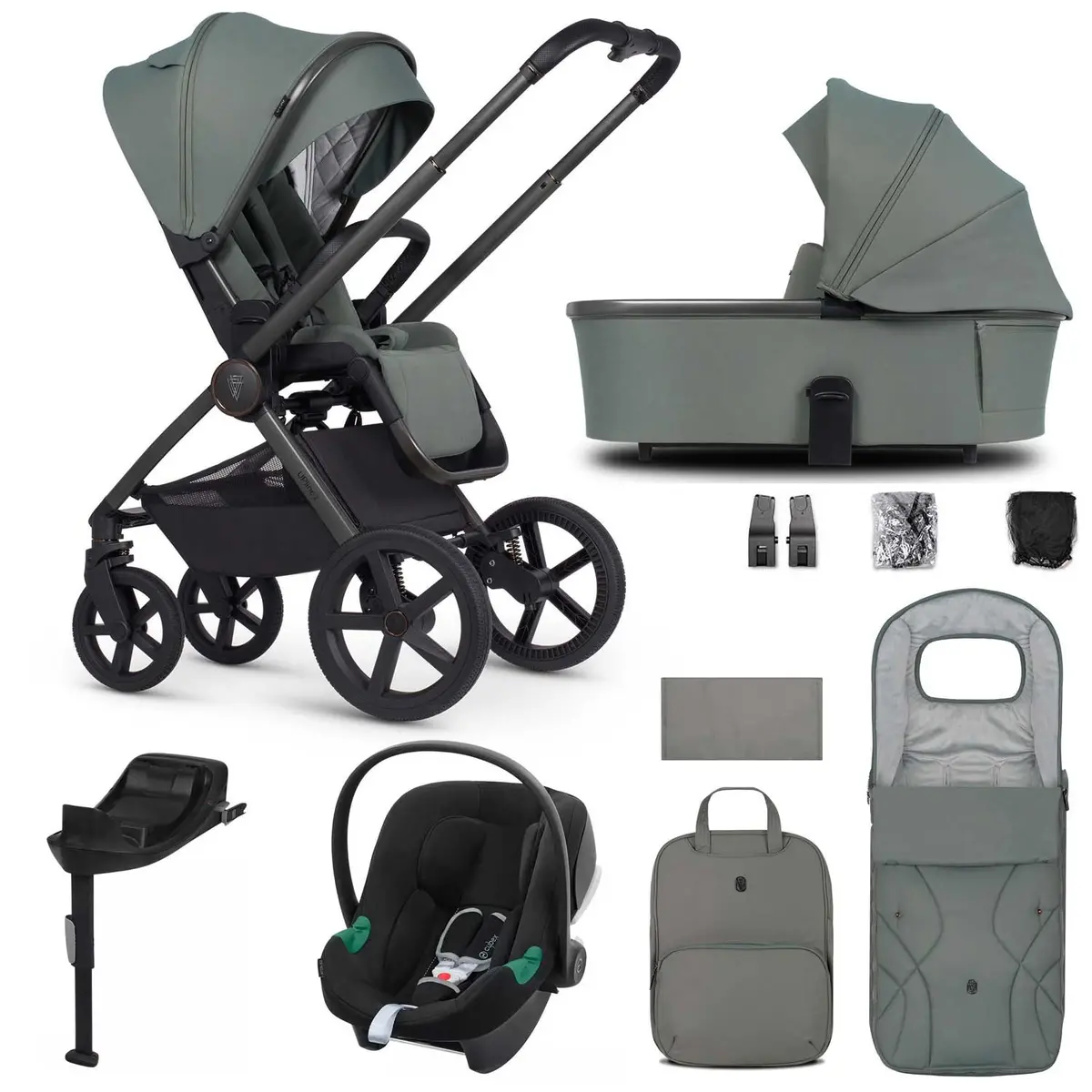 Venicci Tinum Upline 2 3In1 Cybex Travel System - Aloe 1