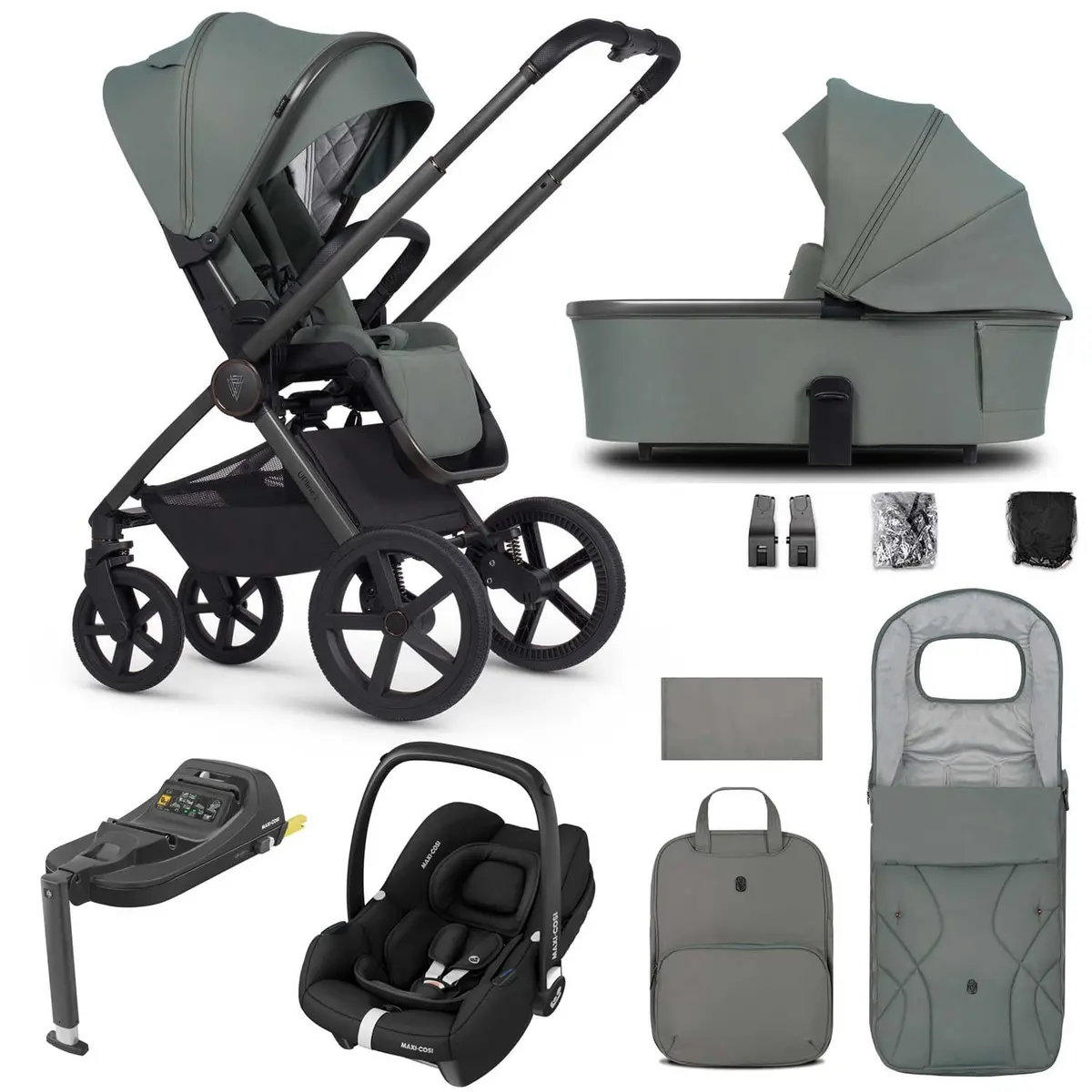 Venicci Tinum Upline 2 3In1 Maxi-Cosi Travel System - Aloe 1