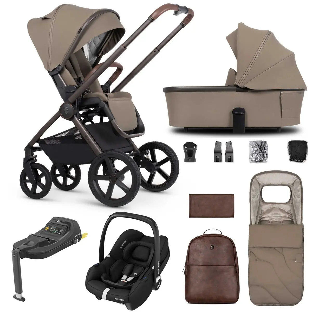 Venicci Tinum Upline 2 Se 3In1 Maxi-Cosi Travel System - Powder 1
