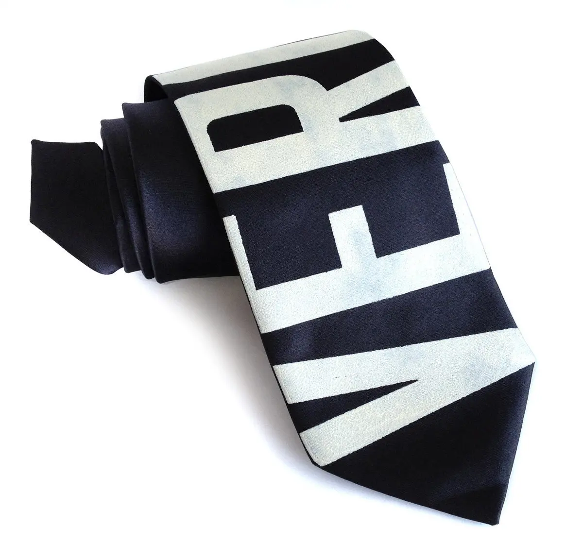 Bus Scroll Necktie: Vernor. Microfiber 2