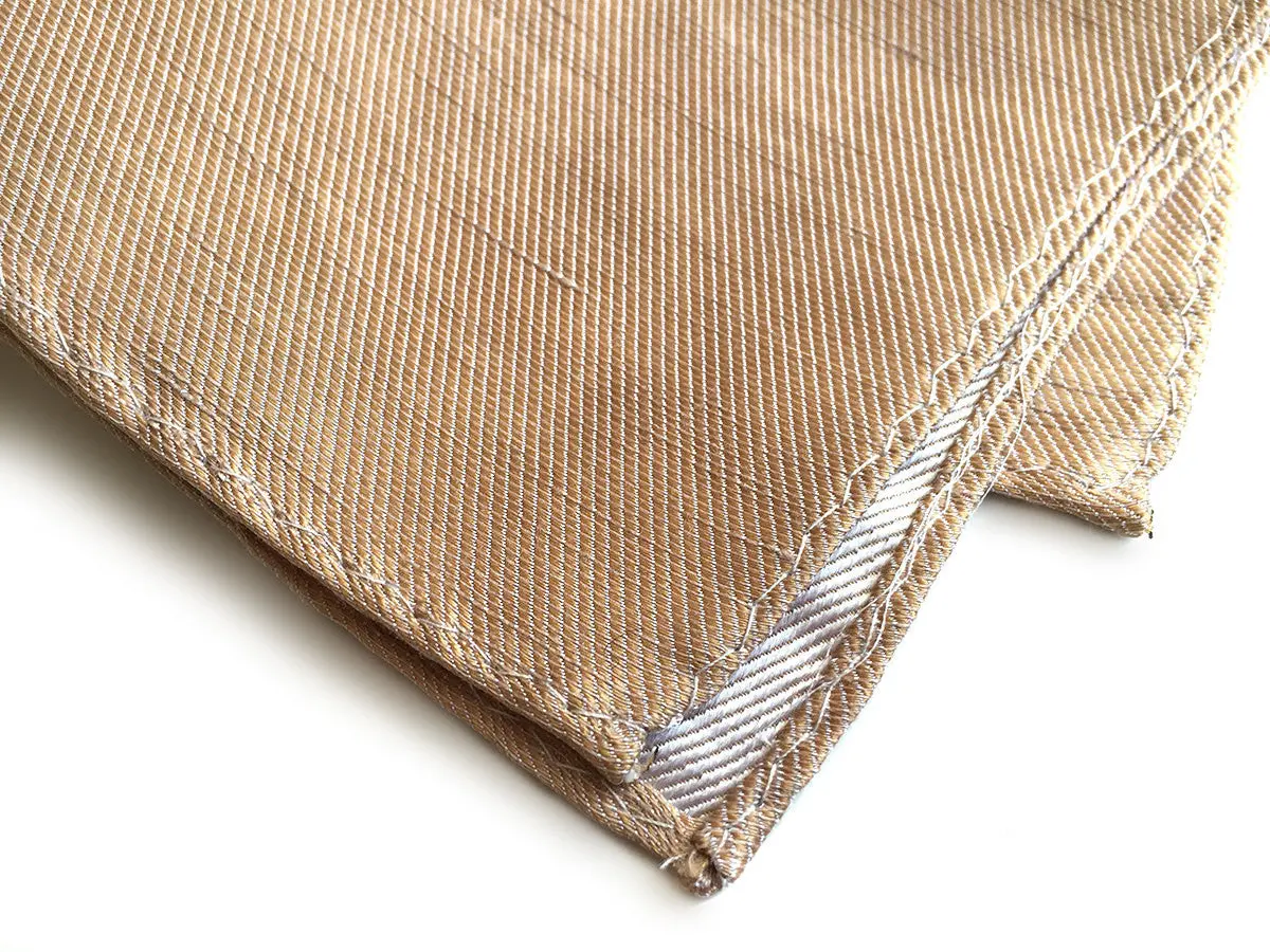 Pale Copper Linen Pocket Square. Solid Color, Vernors 2