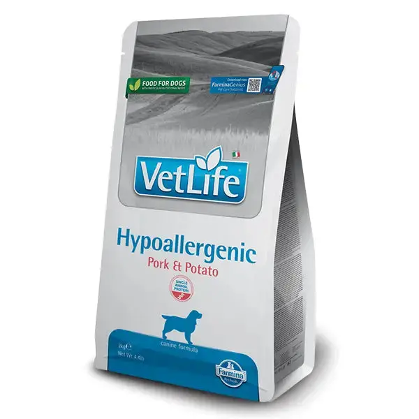 Farmina Dog Vet Life Natural Diet Hypoallergenic Maiale E Patate 1