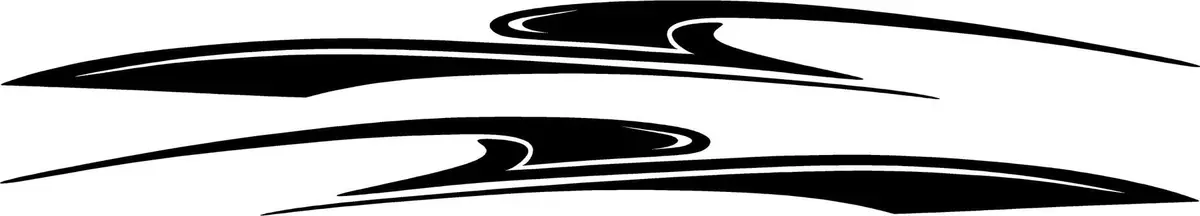 Velocity Sweep Stripes Vinyl Decals For Cars & Trucks #216 3