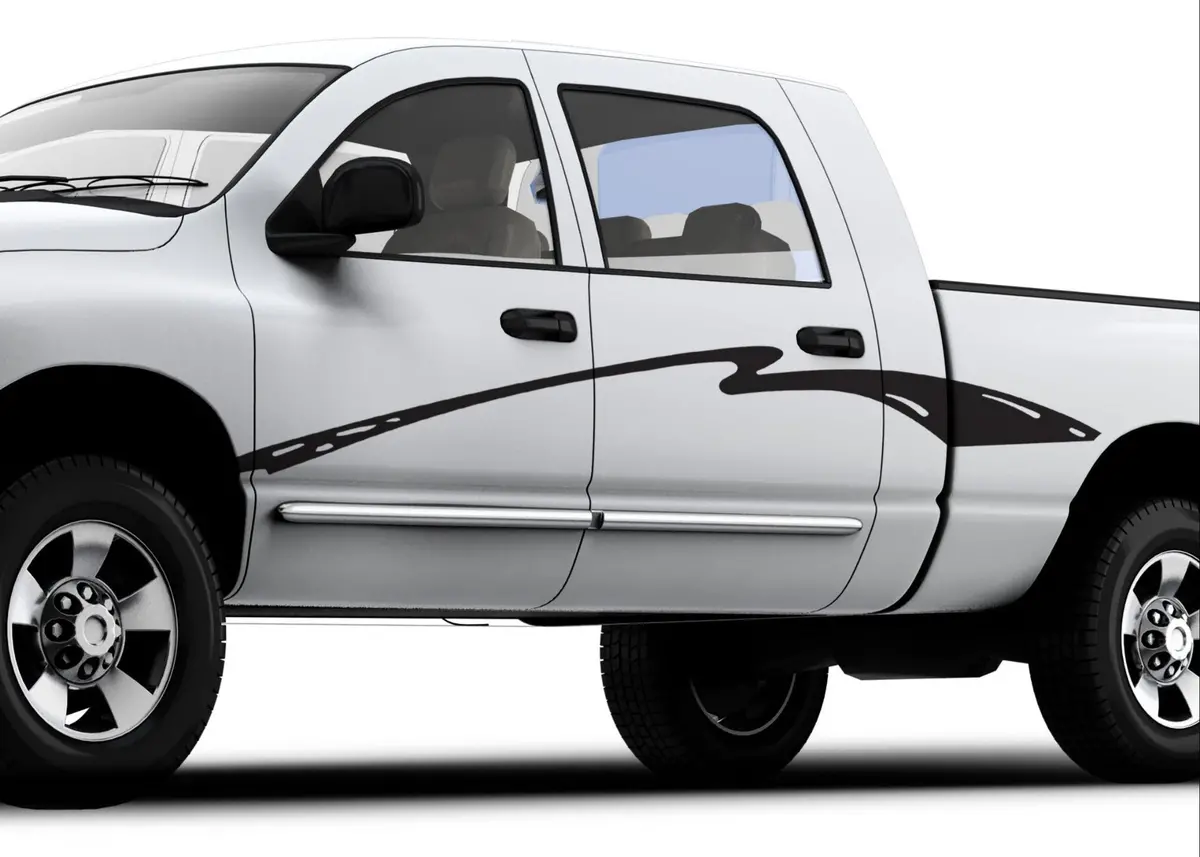 Paint Streak Vinyl Decals – Set Of 2 For Cars & Trucks 1