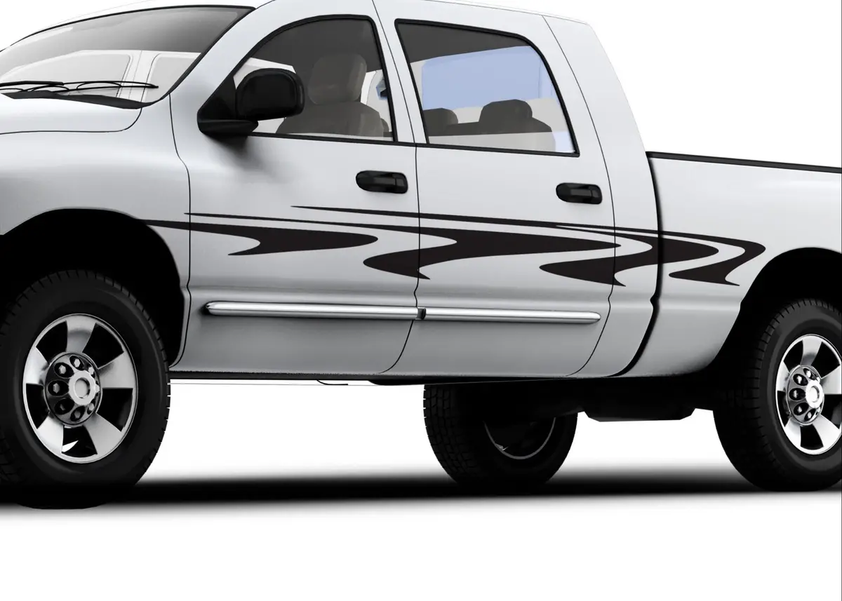 Vinyl Cut Riptide Stripes Decals For Cars & Trucks #213 1