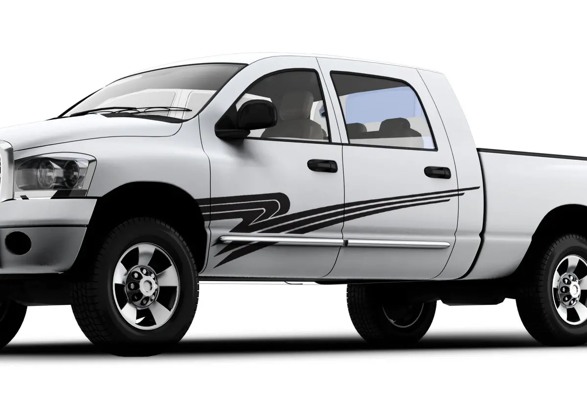 Vector Sweep Stripes Vinyl Decals – Set Of 2 For Cars & Trucks #384 1