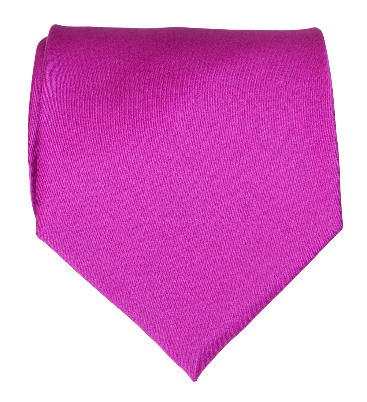 Violet Necktie. Solid Color Satin Finish Tie, No Print 1