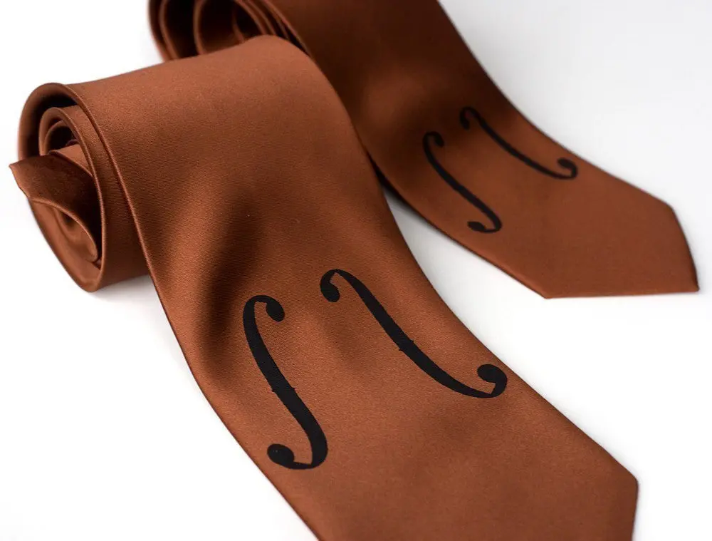 Violin Silk Necktie 1