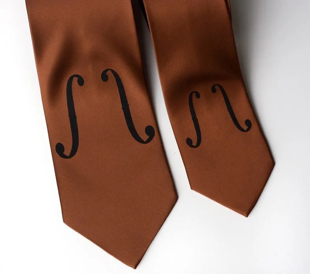 Violin Microfiber Necktie 2