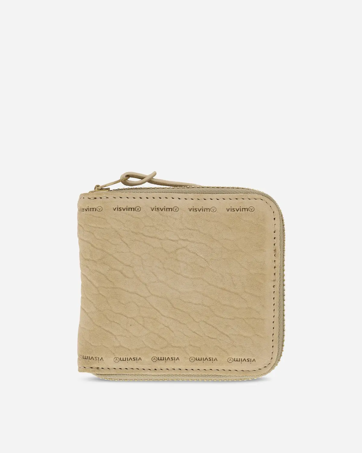 Suede Bi-Fold Wallet Beige 1