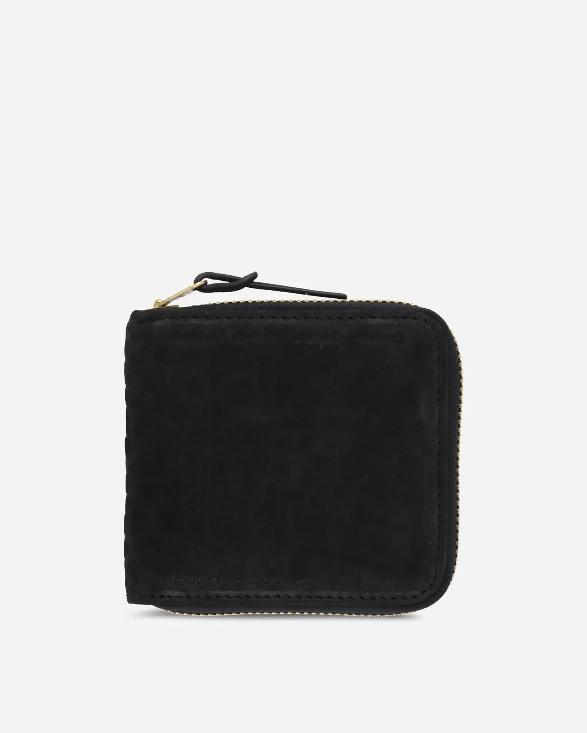 Suede Bi-Fold Wallet Black 1