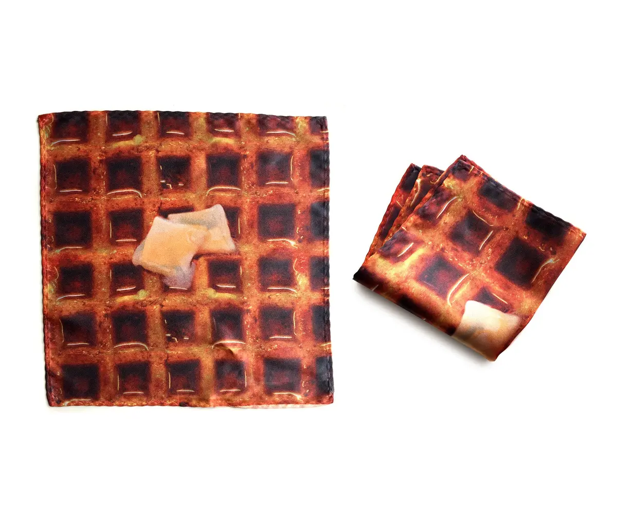 Waffle Pocket Square 1