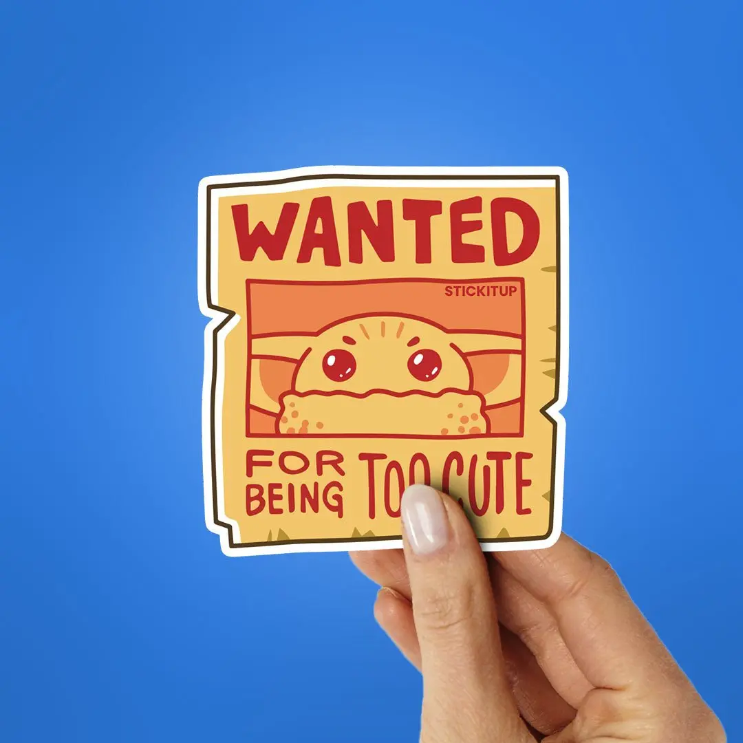 Wanted For Being To Cute Sticker 2