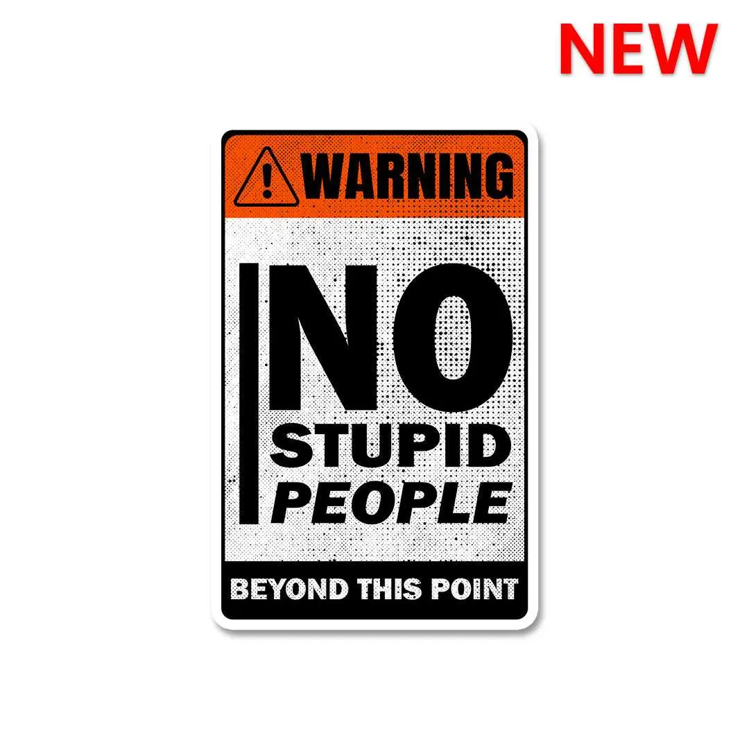 Warning Beyond This Point Sticker 1