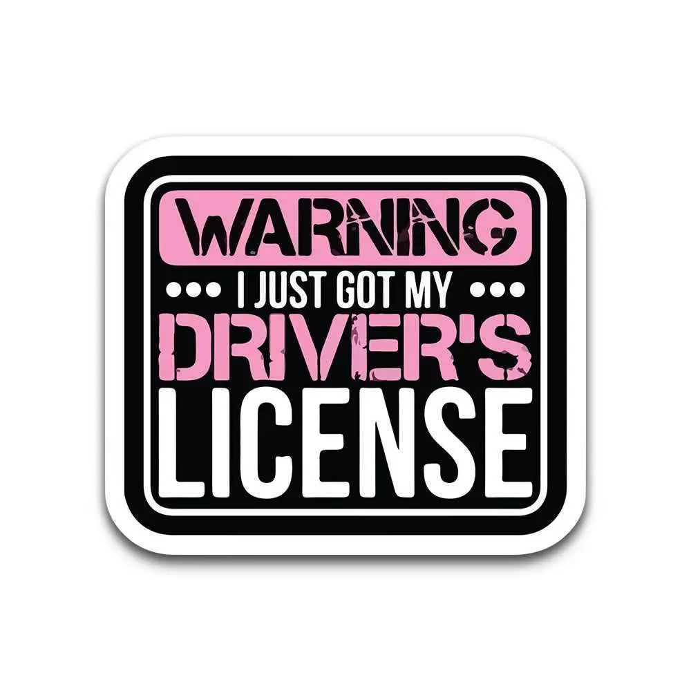 Warning I Just Got My Driver's License Bumper Sticker 2