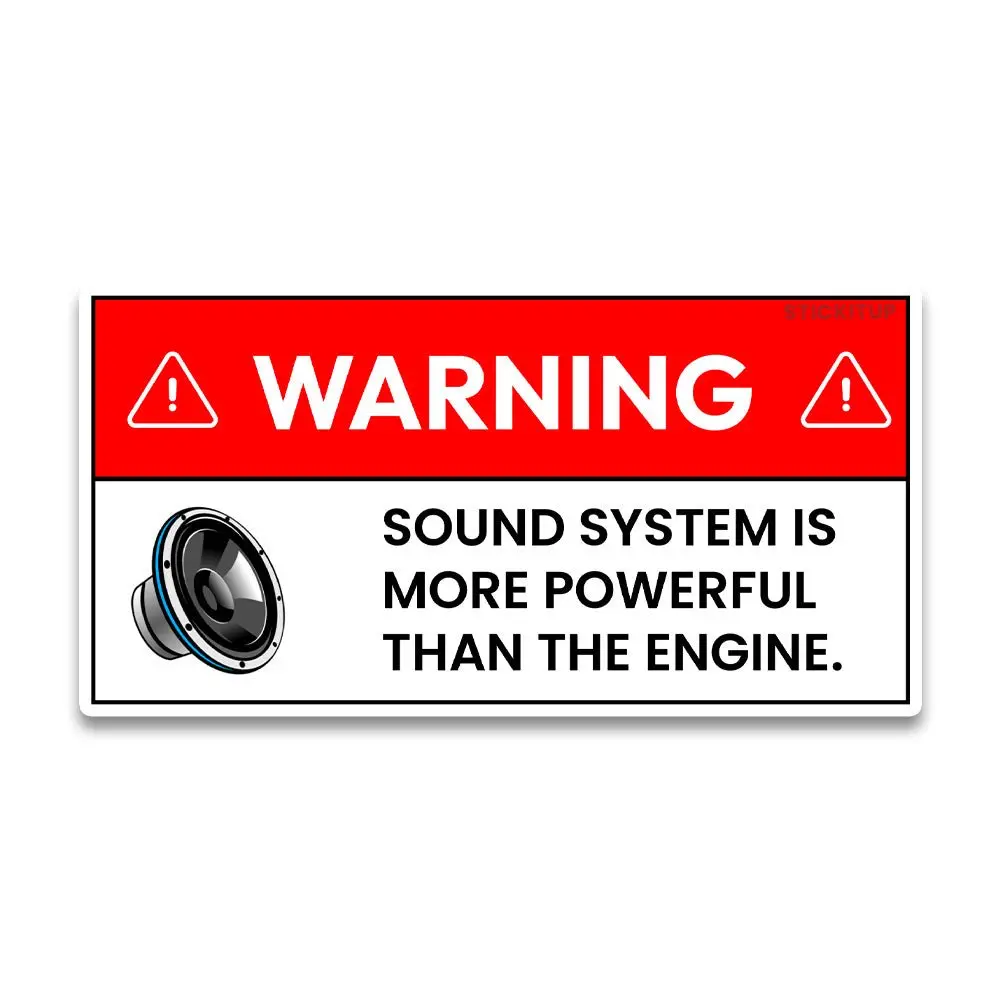 Warning Sound Bumper Sticker 2