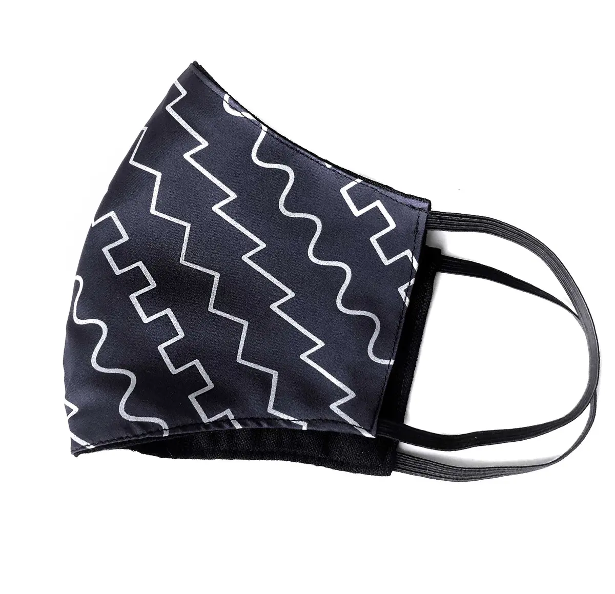 Oscillator Waves Face Mask, Waveforms Adjustable Fabric Face Cover 1