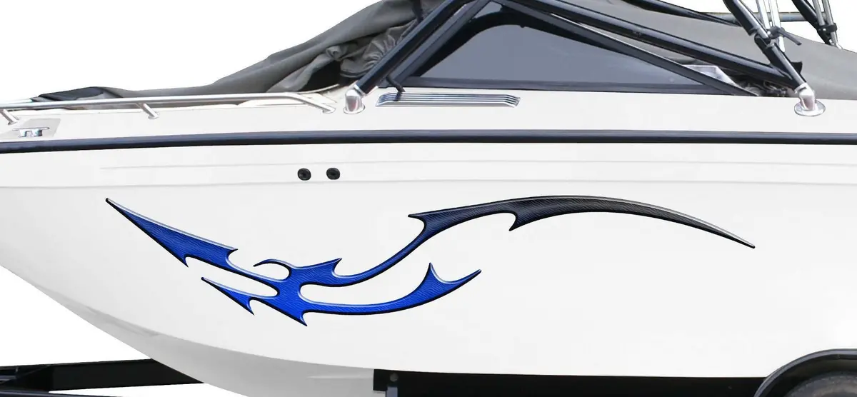 Dragon Tail Boat Vinyl Decal – Set Of 2 2