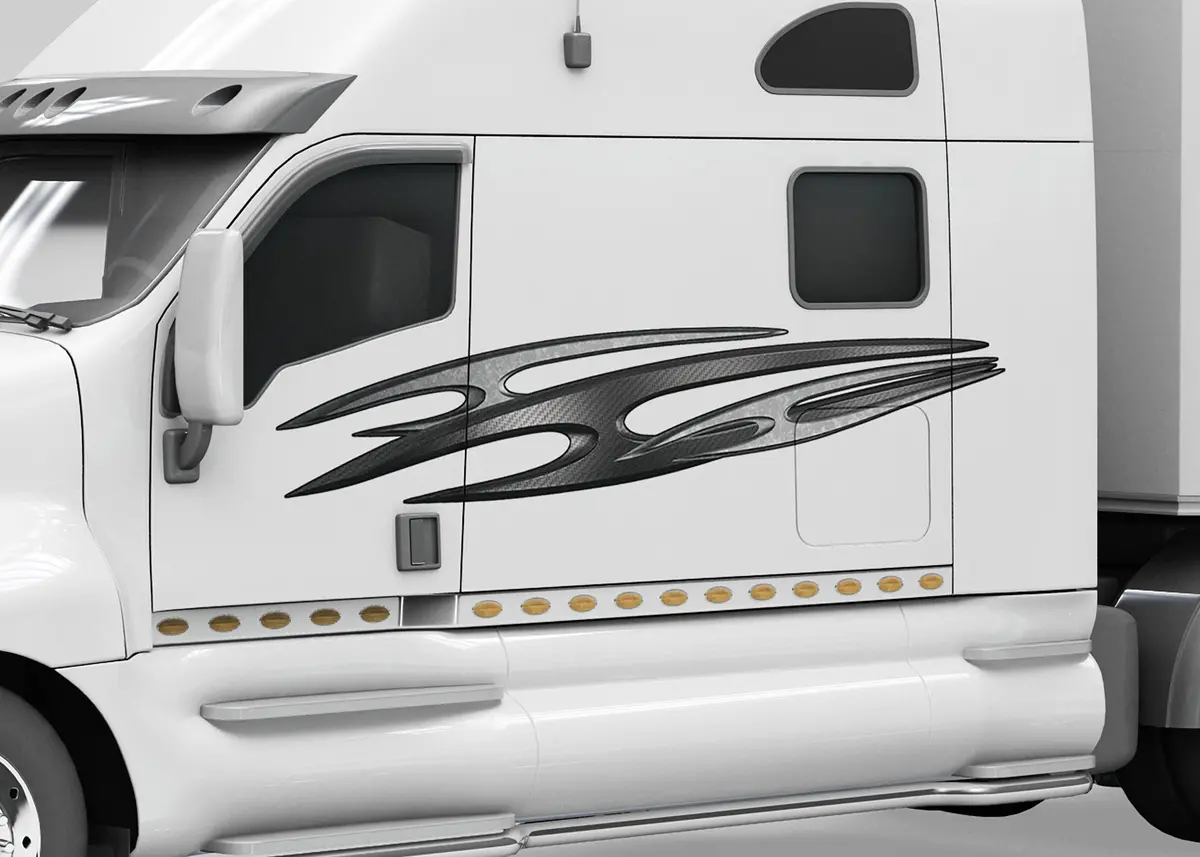 Tribal Zion Vinyl Carbon Spear For Cars, Trucks & Semis 2
