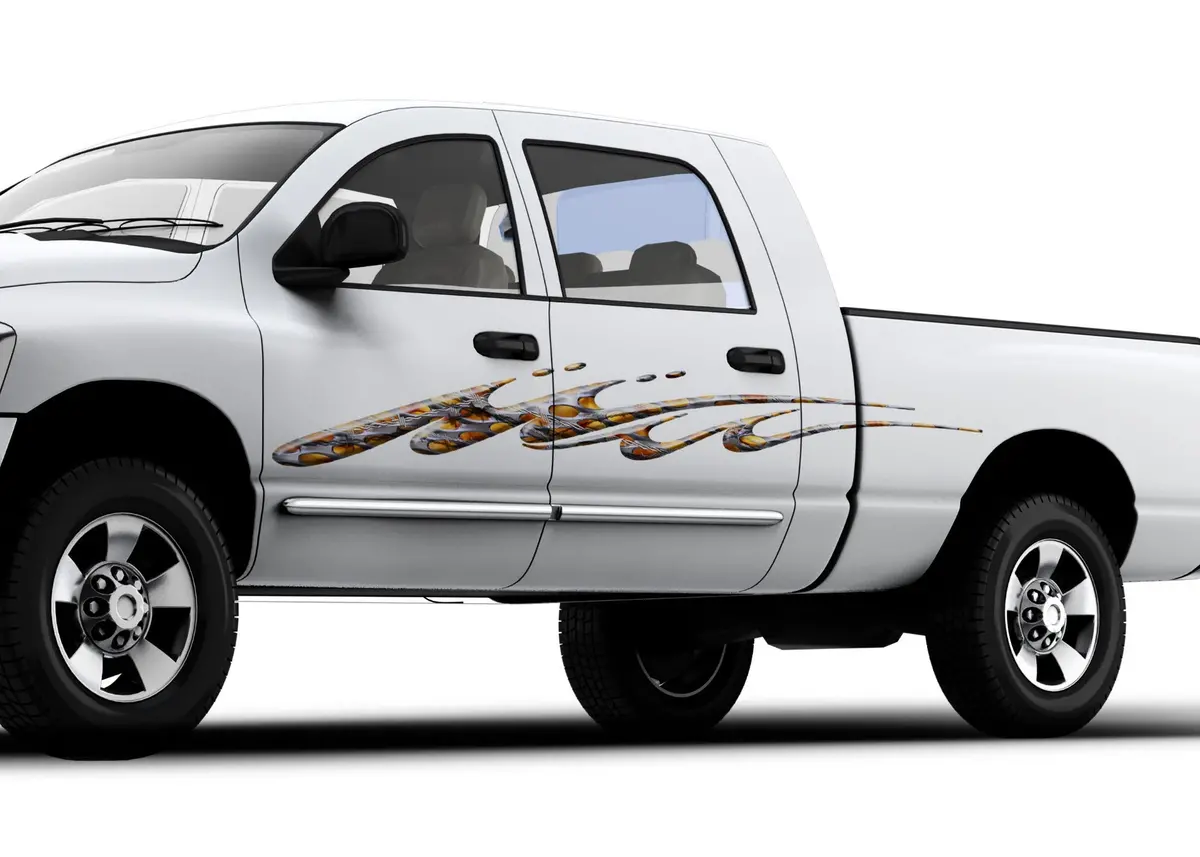 Mud Splash Stripes Vinyl Graphics For Cars & Trucks B745 3