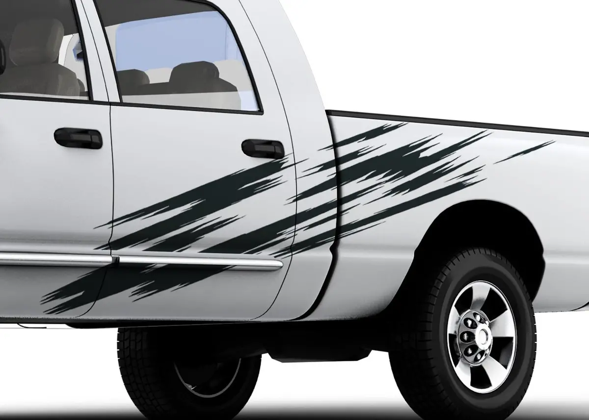 Scratch Style 4 Vinyl Cut Graphics For Cars & Trucks 2