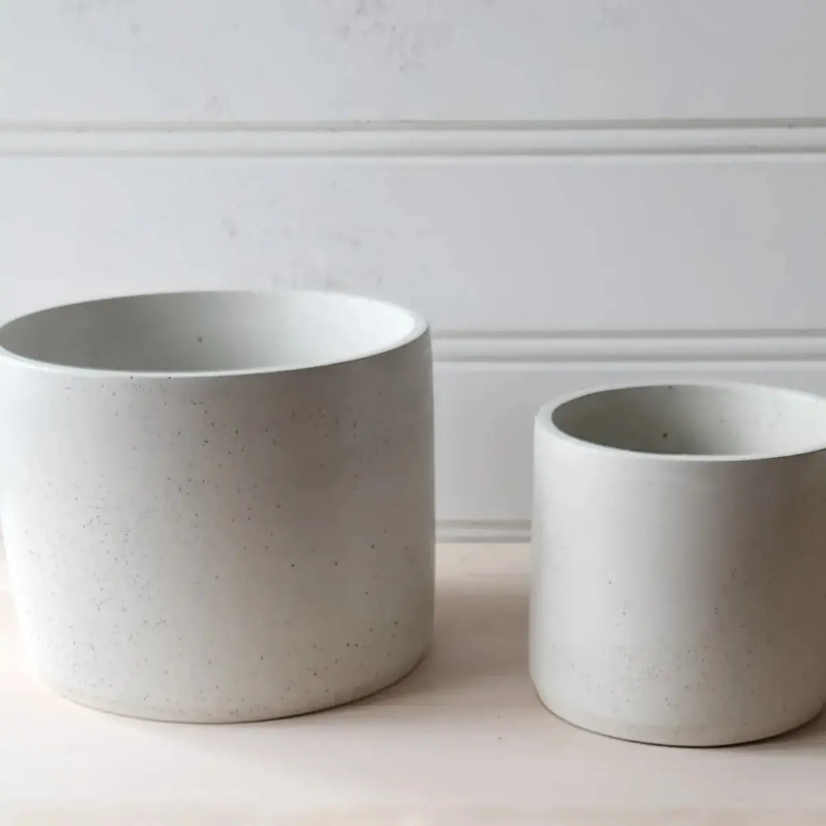 Cylinder Planter 7" White 2