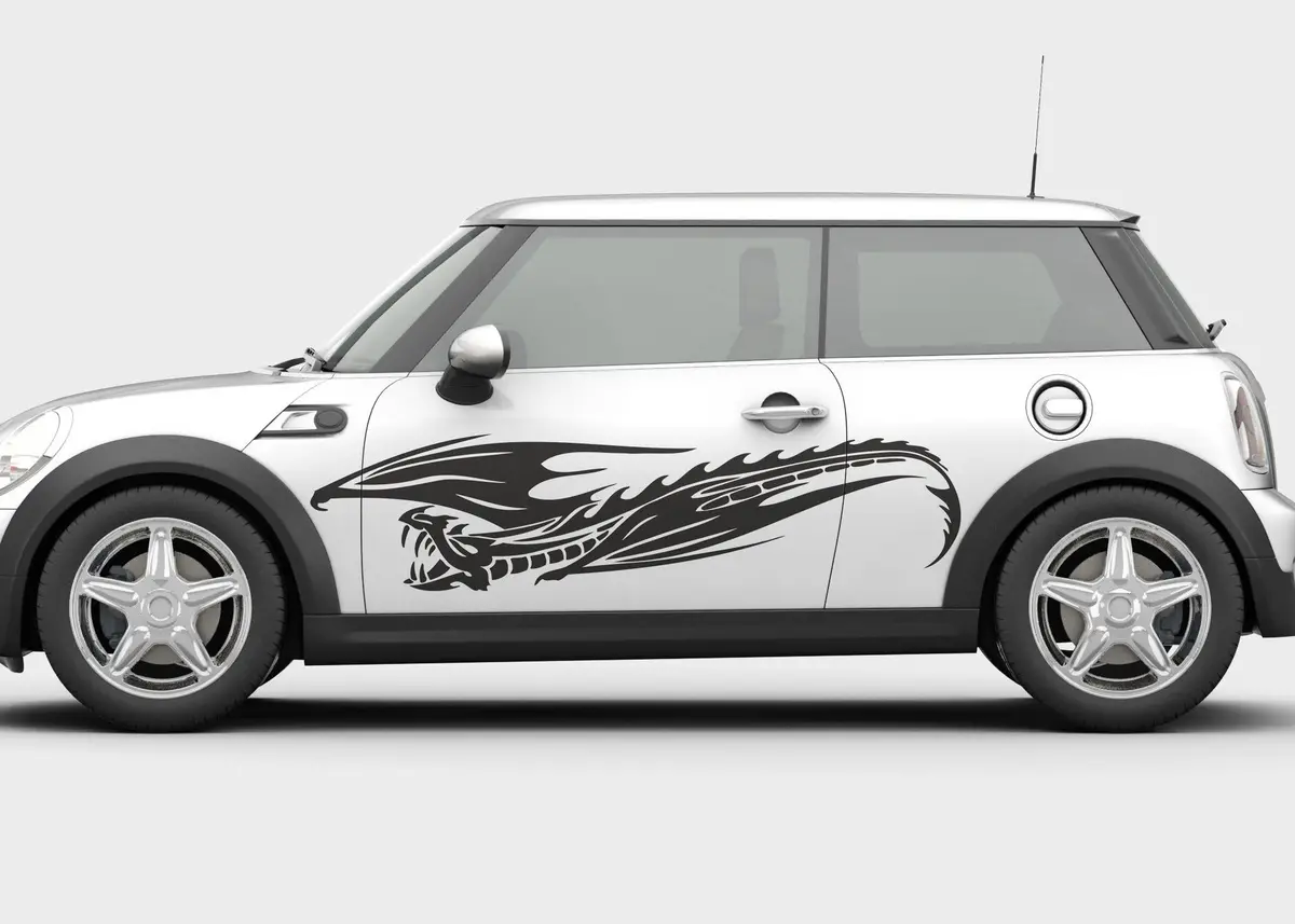 Flying Dragon Vinyl Decals For Cars & Trucks 1