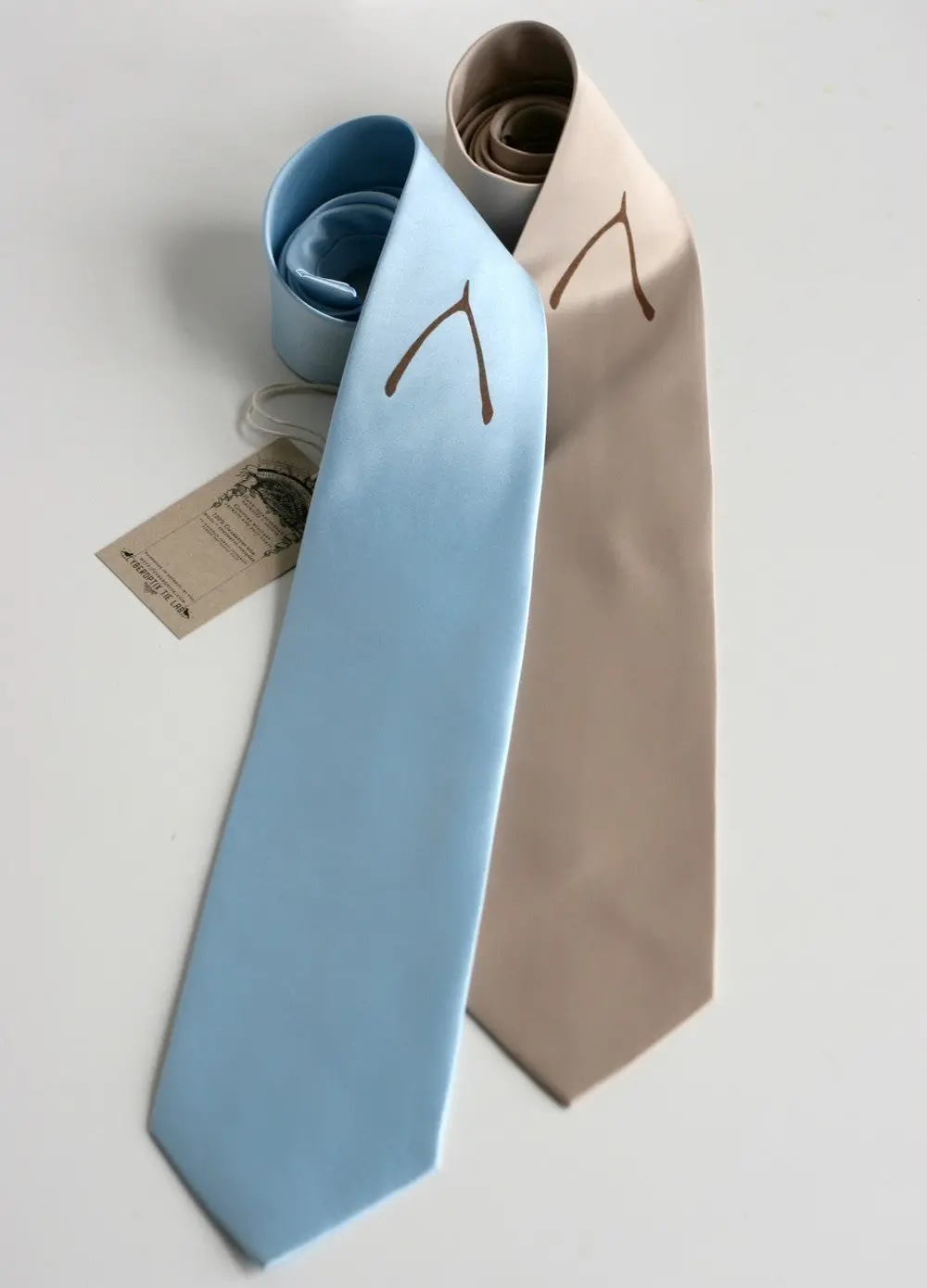 Wishbone Silk Necktie 1