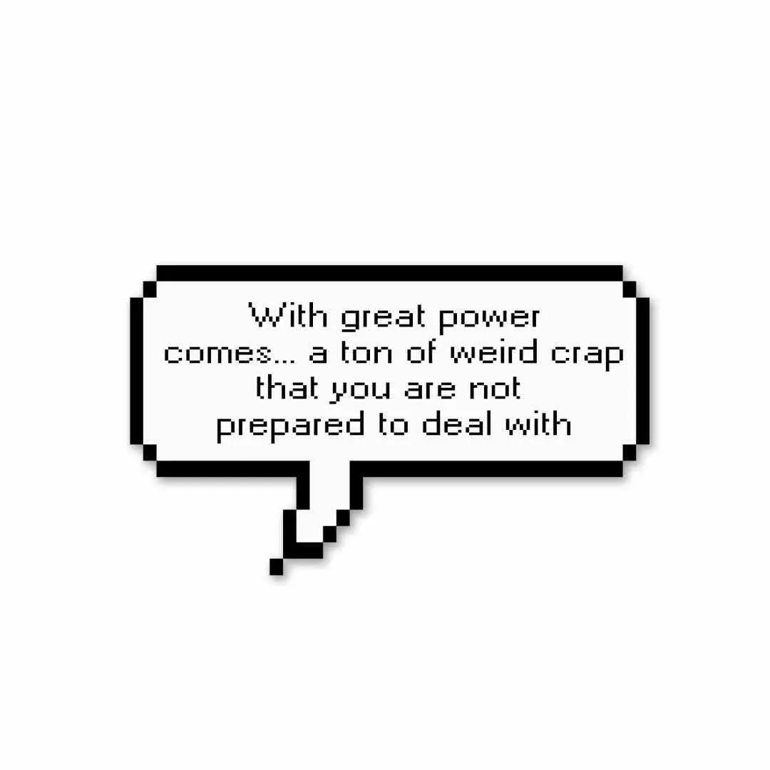 With Great Power Comes Great Responsibility? Sticker 1