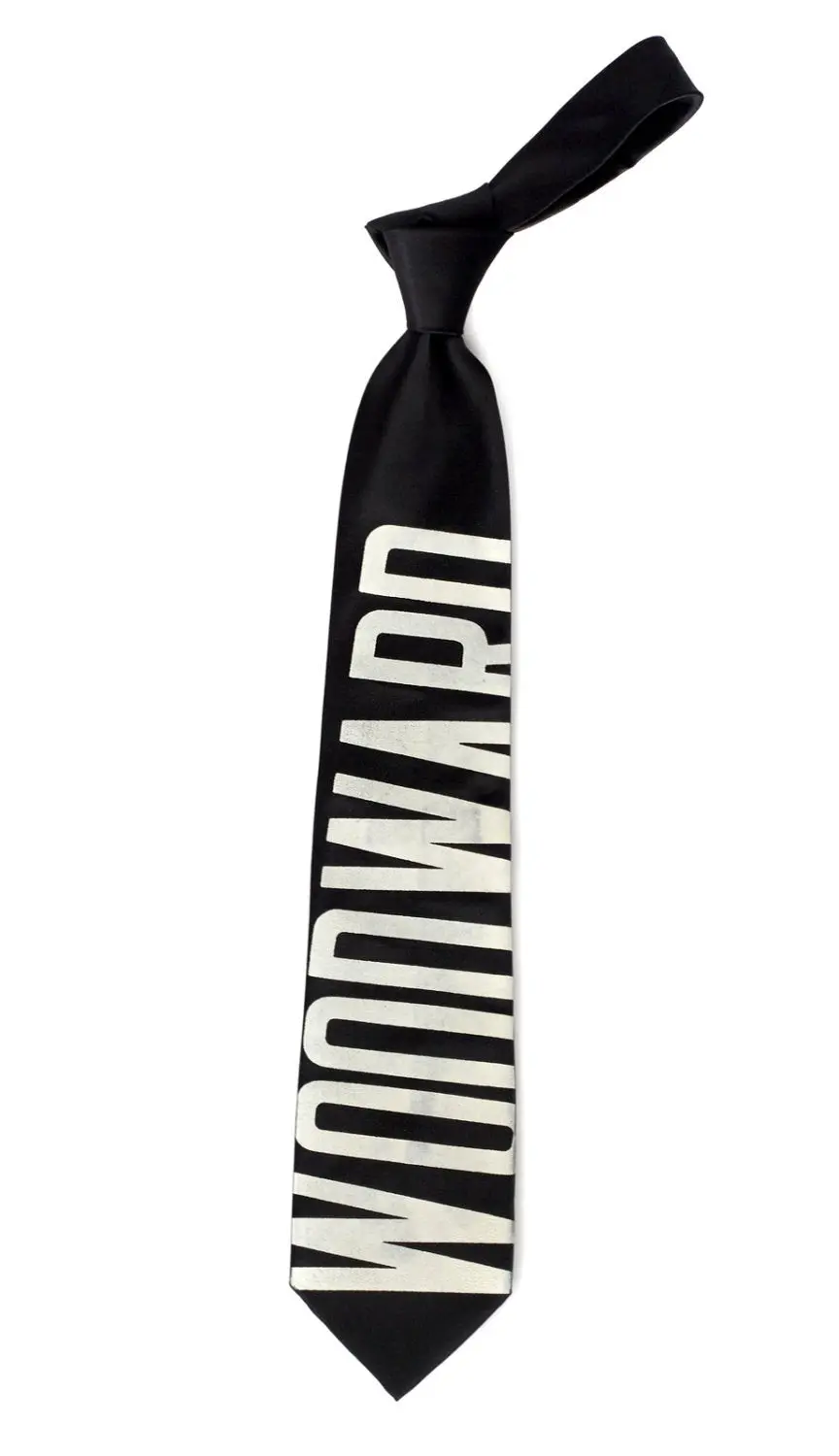 Bus Scroll Necktie: Woodward Avenue. Silk. 1
