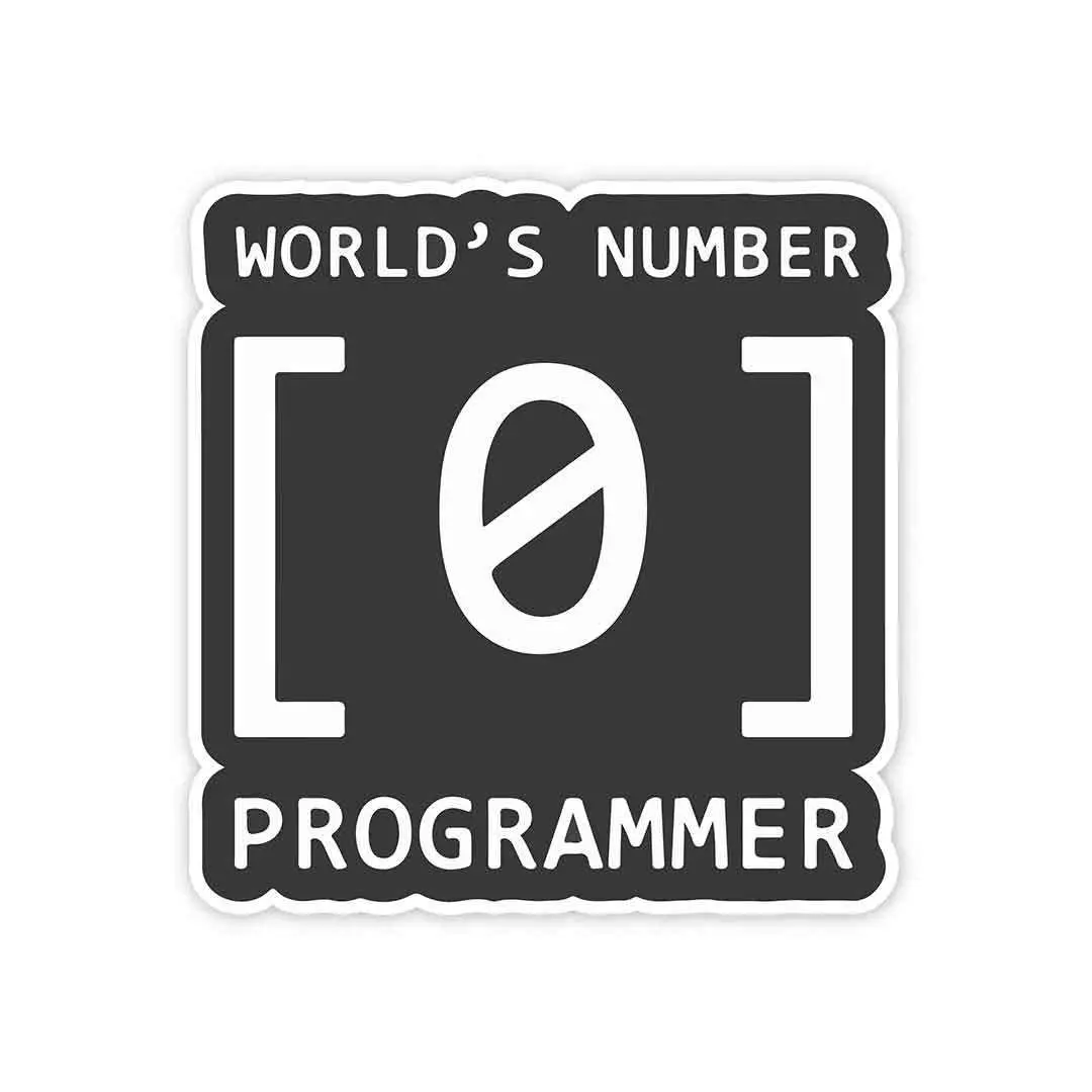World's #1 Programmer Sticker 1