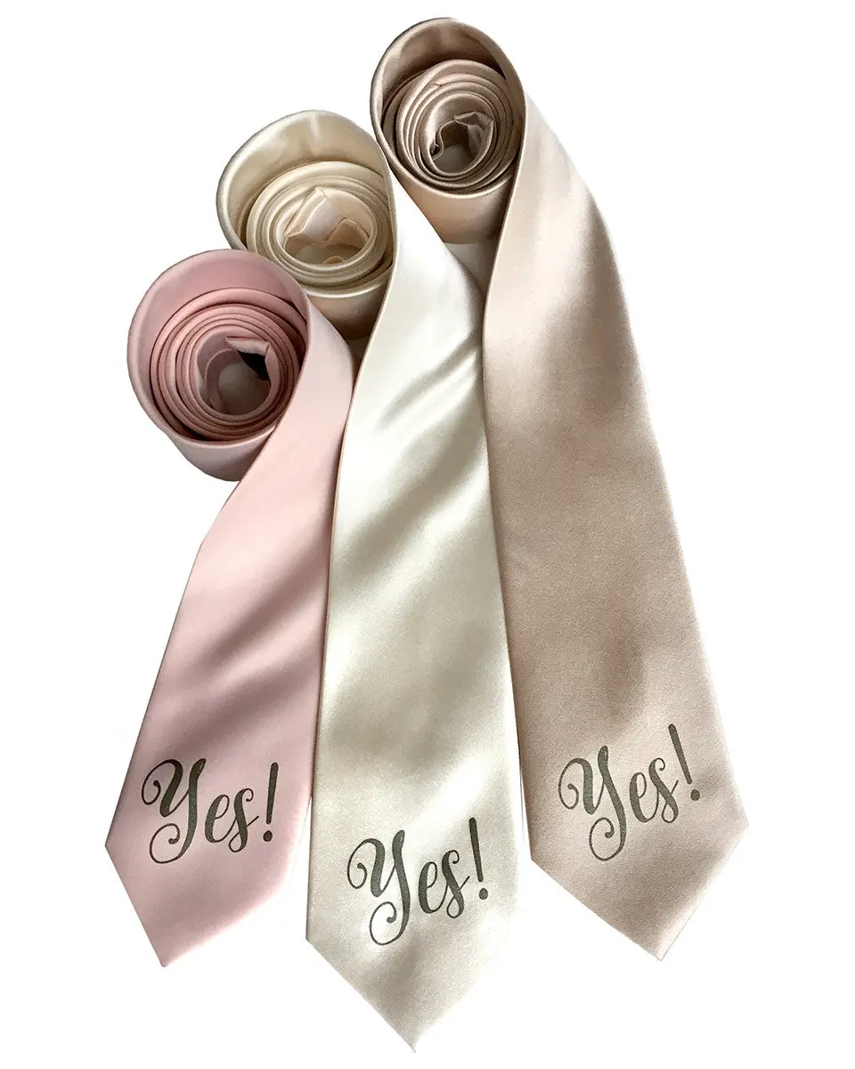 Yes Print Necktie 1
