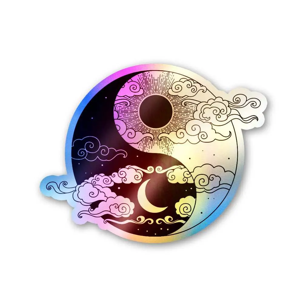 Yin Yang Holographic Stickers 1