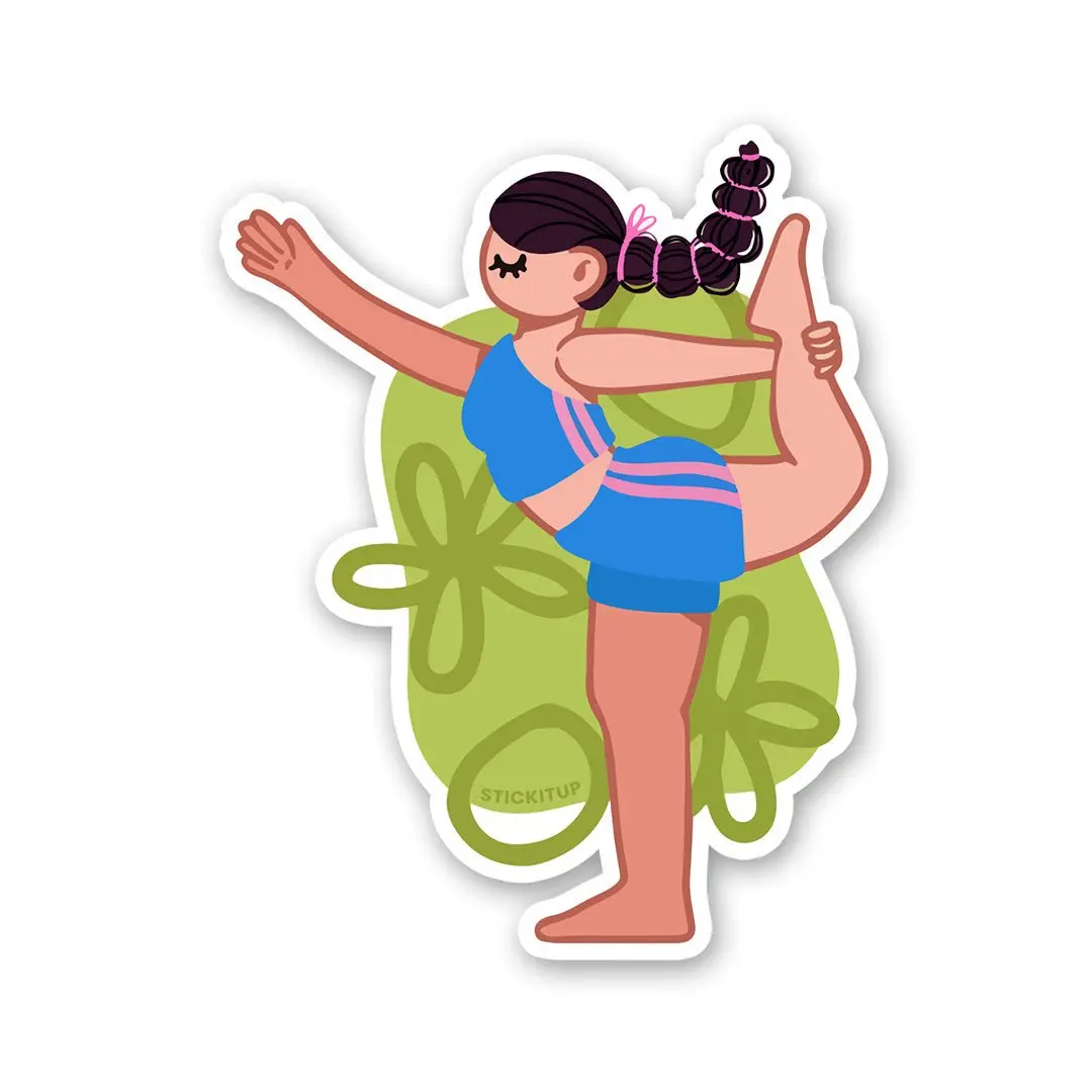 Yoga Girl Sticker 1