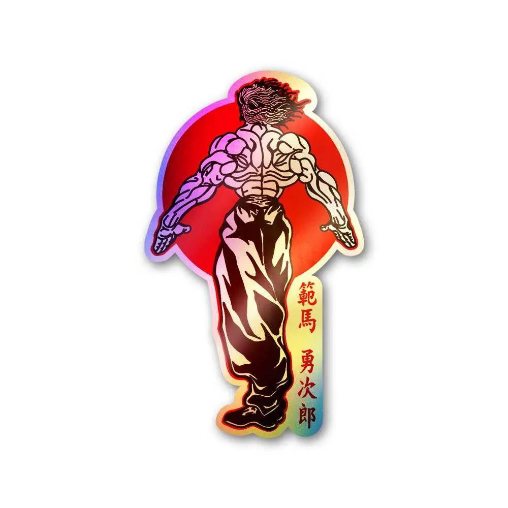 Yujiro Hanma Demon Back Holographic Sticker 1