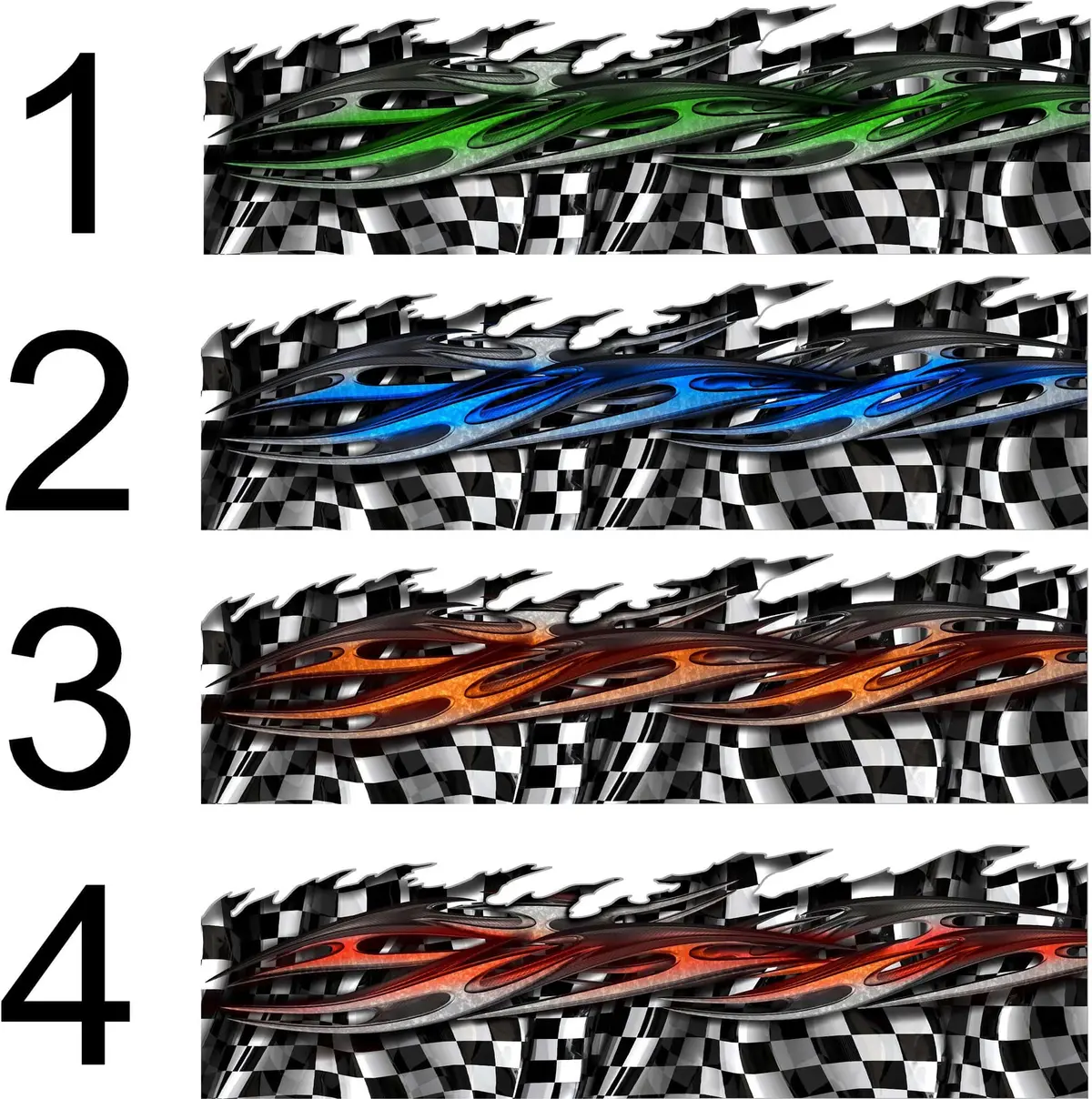 Tribal Checkered Flag Vinyl Wrap For Car And Truck 5