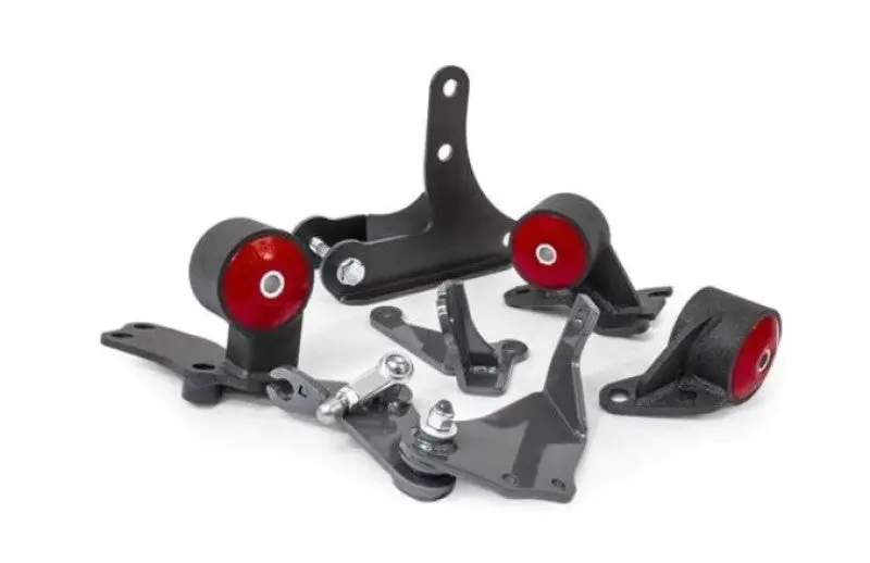 Innovative Black Steel Engine Mounts For 1988–1991 Honda Civic D-Series – 60A Bushings, Hydro Conversion Ready 1