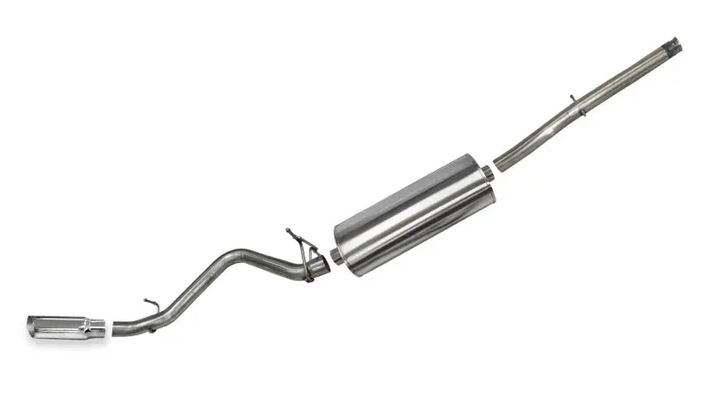 Corsa Polished Sport Single-Side Exhaust System – 2014–2016 Chevrolet Silverado 1500 Crew Cab / Standard Bed, 5.3L V8 1
