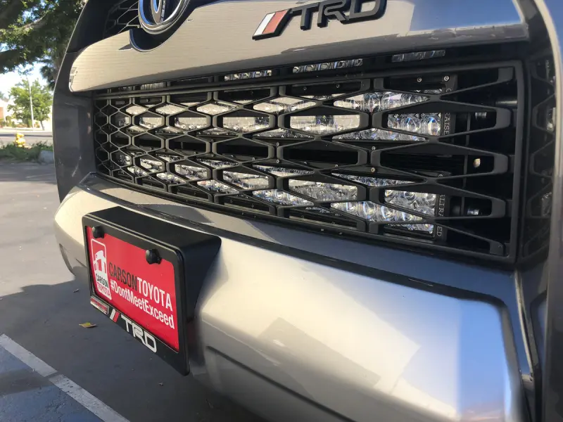 Cali Raised Led Grille Light Bar Brackets For 2014–2024 Toyota 4Runner – Concealed Mounting For 32-Inch Combo Beam Led Bar 1