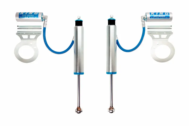 King Shocks Piggyback Front Coilovers – 2.5" Body, Hose-Connected Design For 2014+ Ram 2500 4Wd 1