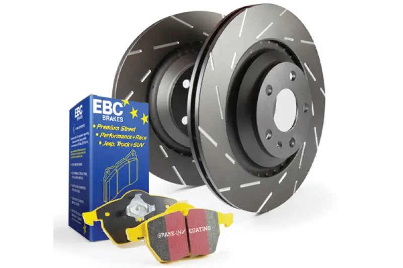 Ebc Yellowstuff High-Performance Brake Kit – S9 Series Pads With Usr Drilled & Slotted Rotors 1