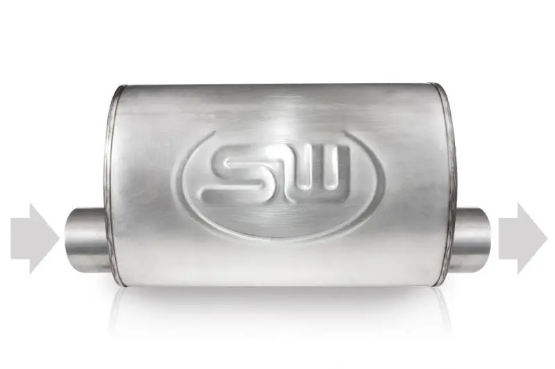 Stainless Works Offset Exhaust Flange — 3" Id Inlet / 3" Od Outlet (Same-Side Offset), 5" X 9" 1