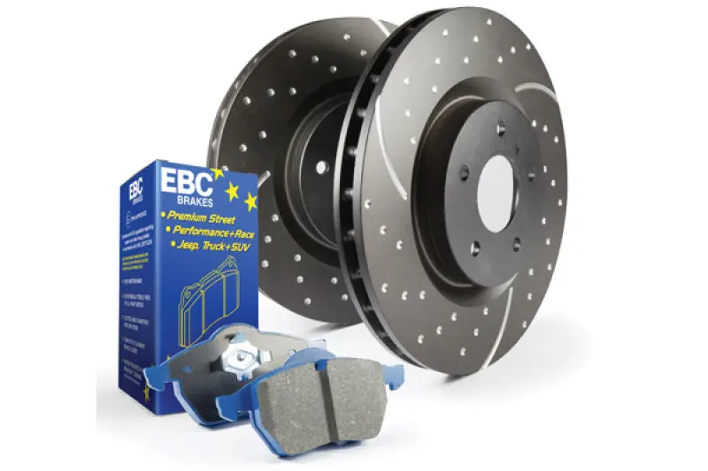Ebc Bluestuff Brake Kit – S6 Series Pads Paired With Gd Grooved Rotors 1