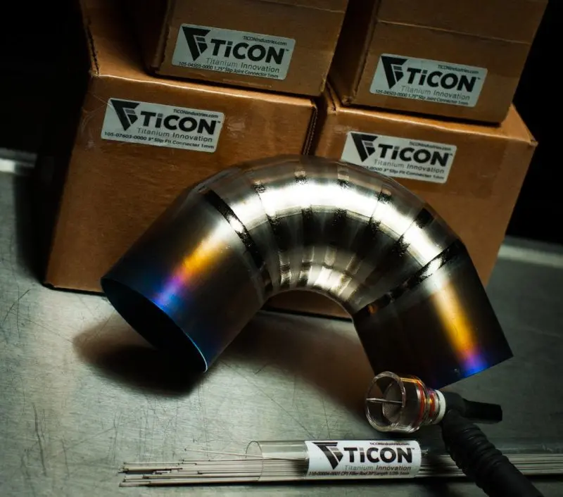 Ticon Industries Titanium Pie-Cut Elbows — 1.88" Od, 7.5° Bend, 1Mm Wall Thickness, Tight Radius (6-Pack) 1